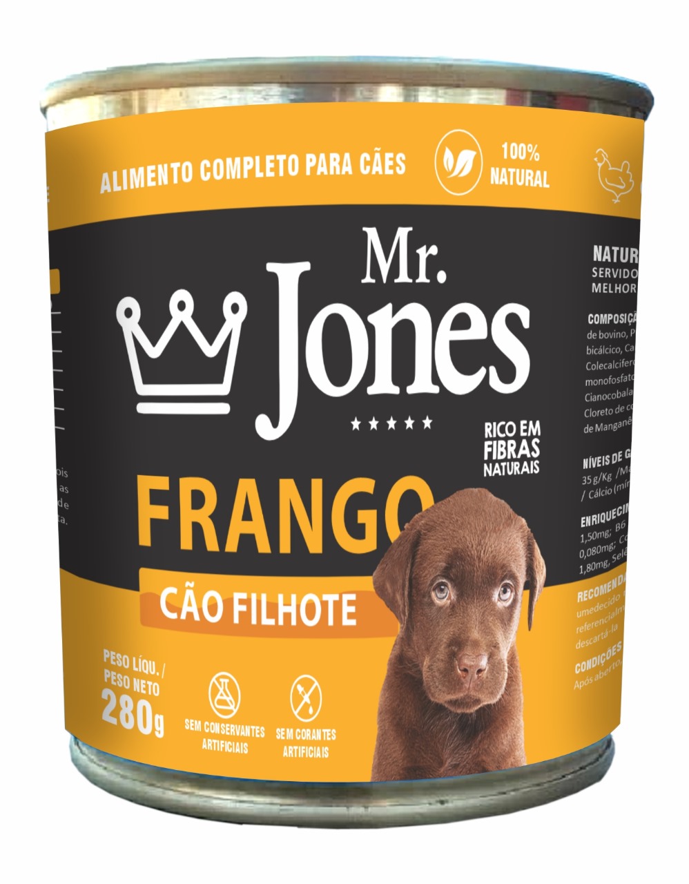 Lata Mr. Jones Frango Cão Filhote