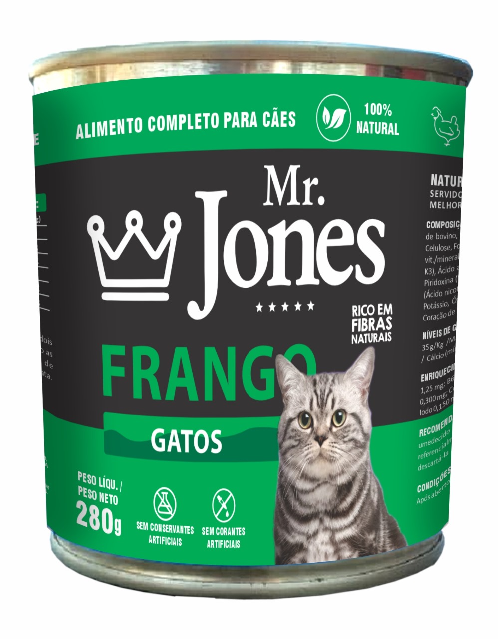 Lata Mr. Jones Frango Gatos
