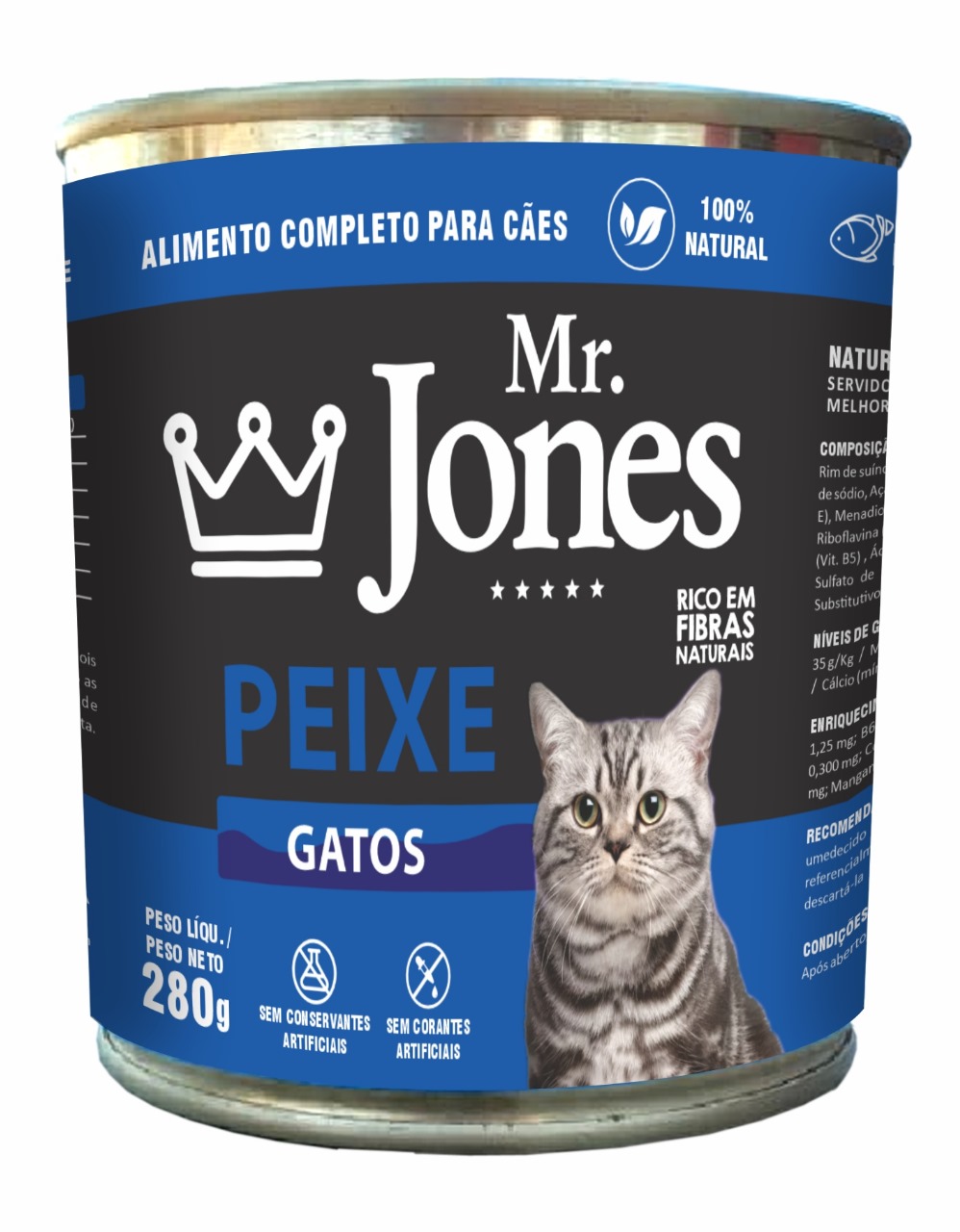 Lata Mr. Jones Peixe Gatos